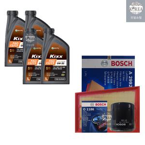 SM6 2.0 LPG 킥스 PAO C2 C3 0W30 4L SP 보쉬 필터 엔진오일세트