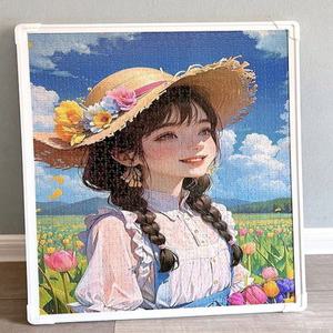 액자 사이즈 프레임 사진 사진틀 1000개 70x50cm와 75x50cm 풀리스 퍼즐 있는