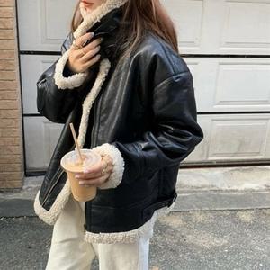 겨울 44 오버핏무스탕 레더 아우터 77 양털 55 66 점