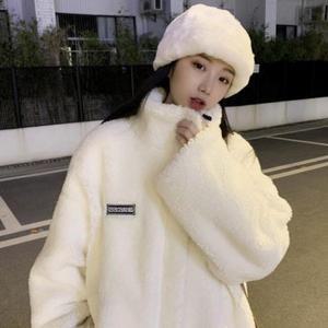 뽀글이 뽀그리집업 여성양털점퍼 여자양털점퍼 (3jMAQ)