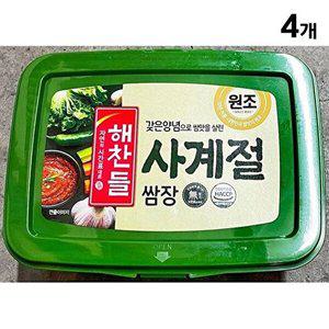 [셀러허브 패션][JHP3O6T0_52ER]해찬들 쌈장대용량 사계절쌈장 3k X4