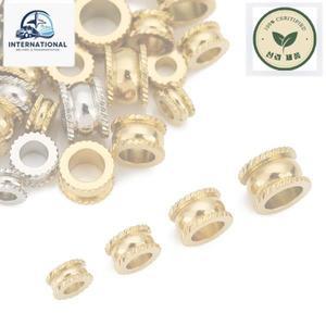 비즈발 DIY 구슬발 문발 20pcs 3 4 5 6mm 구멍 스테인레스 스틸 스페이서 비즈 DIY 팔찌 목걸이에 대 한매