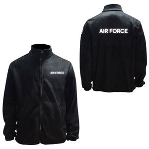 블랙 겨울집업 기모 반사 후리스 집업 AIR FORCE