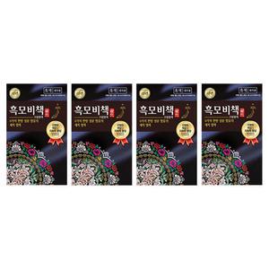 리엔 흑모비책골드 염색약 흑색, 90g, 4개