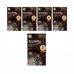리엔 흑모비책골드 염색약 흑갈색, 90g, 5개