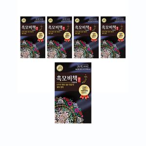 리엔 흑모비책골드 염색약 흑색, 90g, 5개