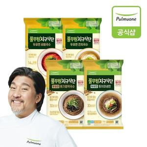 [풀무원] 지구식단 두유면 4종 4개 골라담기 (동치미,들기름,비빔,잔치국수)