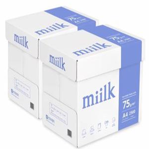 밀크 A4용지 75g 2박스(5000매) 복사용지
