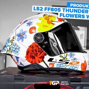 LS2 오토바이 카본 풀페이스헬멧 / 투어링헬멧 / ls2 FF805 THUNDER GP AERO FLOWERS