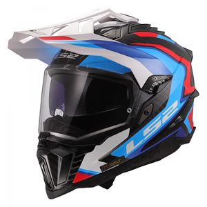 LS2 오토바이 카본 헬멧/투어링헬멧/LS2 MX701 EXPLORER C FRONTIER II WHITE BLUE