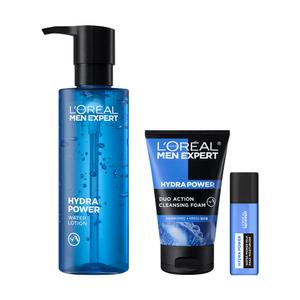 로레알파리 맨 엑스퍼트 이드라파워 쿨링 올인원 120ml +아쿠아 클렌징 폼 50ml+수분 or 안티에이징 세럼 22ml