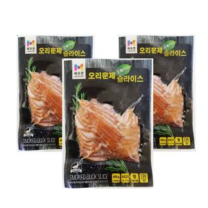 목우촌 오메가3 오리 훈제 슬라이스 400gx3개 냉장 훈제오리 반찬 야식 안주