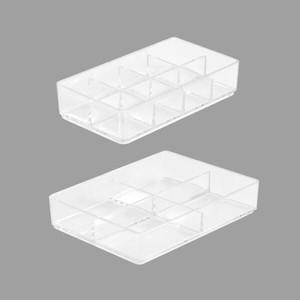아트박스 보노하우스 모던 큐브 투명 정리함 3호+4호 세트 오거나이저