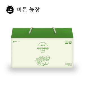 바른농장 프리미엄 유기농 사과 양배추즙 1박스 (30포) 맛도 좋은 원물100% 양배추 진액 효능