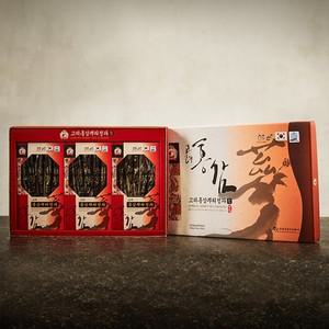 [명인정] 고려홍삼 뿌리 정과 선물세트 3P(450g) 쇼핑백포함