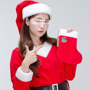 크리스마스 럭셔리 국산 산타양말-중 코스튬 파티용품