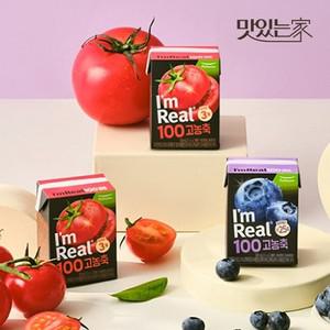 풀무원 아임리얼 100 고농축 토마토 블루베리 24개 골라담기