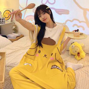 산리오 폼폼푸린 점프수트 가짜 투피스 일체형 반티 운동회 단체복 가정용 파자마 잠옷