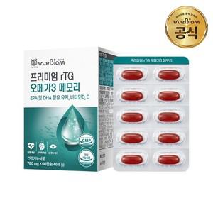프리미엄 rTG 오메가3 메모리 1박스(30일분) 혈행개선 눈건강 기억력개선