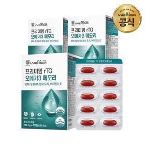 프리미엄 rTG 오메가3 메모리 3박스(90일분) 혈행개선 눈건강 기억력개선