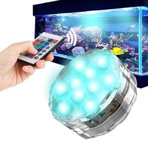 고품질 리모컨 수족관 LED조명 수영장 분수 어항 파티용품 LED LED조명 수족관조명
