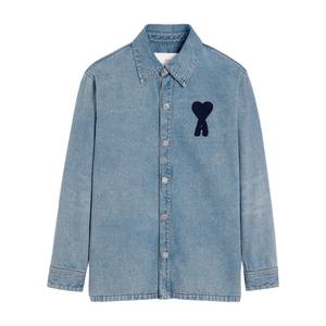 아미 빅하트 로고 데님셔츠 HJK275 DE0046 480
