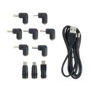 USB DC 전원 케이블 1.5M  변환젠더 10개입 전원(DC) 잭세트 외경5.5내경2.1 어댑터 노트북