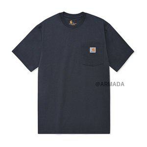 [칼하트] K87 워크웨어 포켓 반팔티셔츠 블루스톤