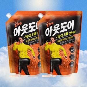 [애경] 울샴푸 아웃도어 기 능 성의류 전용세제 캡리필1Lx2개