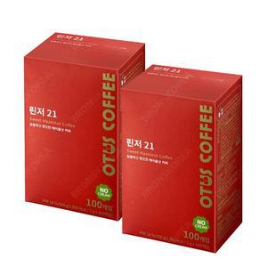 린저21 헤이즐넛 노프림 100T X 2개 블랙커피