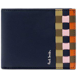 [폴스미스][당일 출고] 폴스미스 레더 스크린 체크 컴팩트 반지갑 M1A 7267 IWOVEN 47