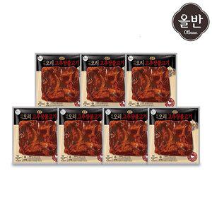 [올반]신세계푸드 올반 오리 바짝 불고기 7팩 (고추장맛 200g x7팩 )