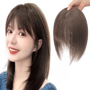 정수리부분가발 항암 탈모 옆머리 잔머리 남자 인모 볼륨 숏컷 피스 앞머리 여자 커버 원핀