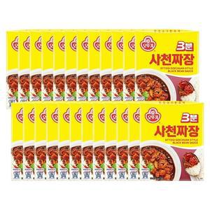 [XBIJ3798_47]3분 사천짜장 200g 24개 즉석짜장 즉석요리