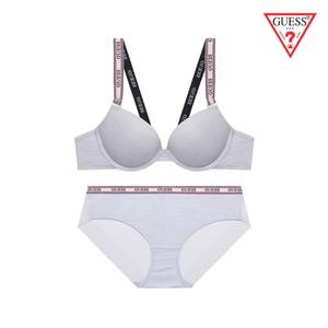 [게스언더웨어](강남점)오프숄더 쿨메쉬 캐주얼 브라팬티세트LGY(GBWBR312/BP312LGY)