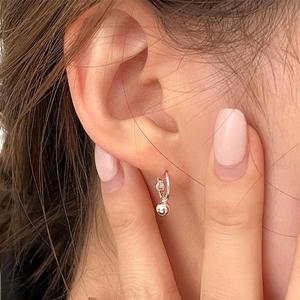 [BZIJIL69_49]925 Silver Choco ball earrings 44 쥬얼리