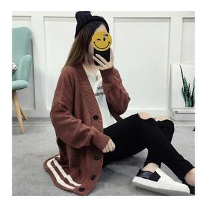 [BZJL8TPC_4C]여자가디건 3컬러 1P 여성 도톰 배색