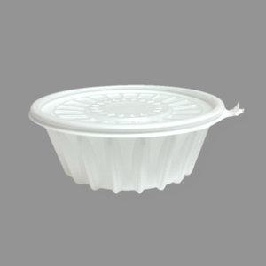 냉면 용기 소 195x65 1050ml 뚜껑+용기 백색 300개 세트