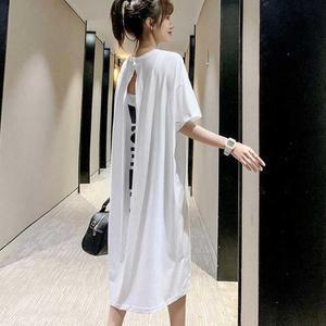 롱원피스 유니크 허니문룩 스타일 데일리 FkG 뒷트임 여름 여행 프린팅