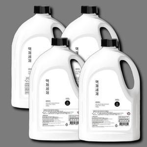[기타] 바른세탁소 액체 세제 라임향 2.5L 4개 세탁 대용량