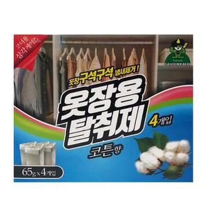 [ME44O1N6_52CP]냄새제거 옷장용 제 코튼향65g 4p