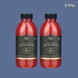 [기타] 복음자리 과일듬뿍 딸기청 580g 2개 과일함량 99퍼센트
