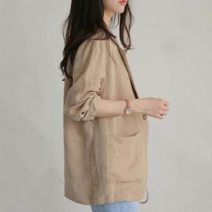 가벼운자켓 린낸재킷 린넨자켓 여름가을까지 (3jMGr)