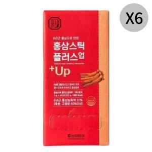 한삼인 홍삼스틱 플러스업 대용량 건강 선물 100포 X6