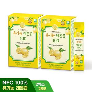 올바른 유기농 레몬즙 100 14포 2박스 (총 28포) 이탈리아산