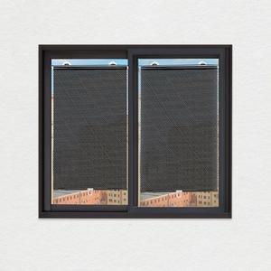 도트블랙 블라인드 37X125cm 롤 암막스크린 창문 방염