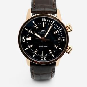 [로지워치] IWC 아쿠아타이머 빈티지 컬렉션 IW323108 로즈 골드 44미리 남자 금 시계 블랙 다이얼 박스