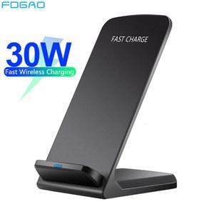 FDGAO 30W 무선 충전기 스탠드 iPhone 15 14 13 12 Pro 11 XS XR X S23 S22 S21 유도 고속 충전 도킹 스테이션