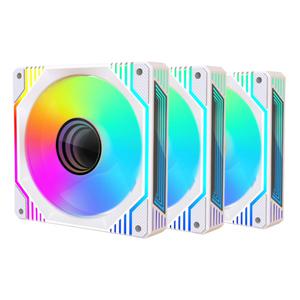 AONE STORM 인피니티 ARGB PWM 화이트 3PACK 케이스 팬굴러 시스템쿨러 쿨링팬