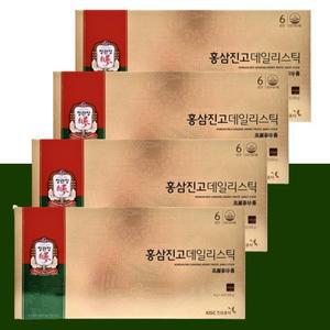 정관장 홍삼진고 데일리스틱 30포 4박스 부모님선물 건강선물